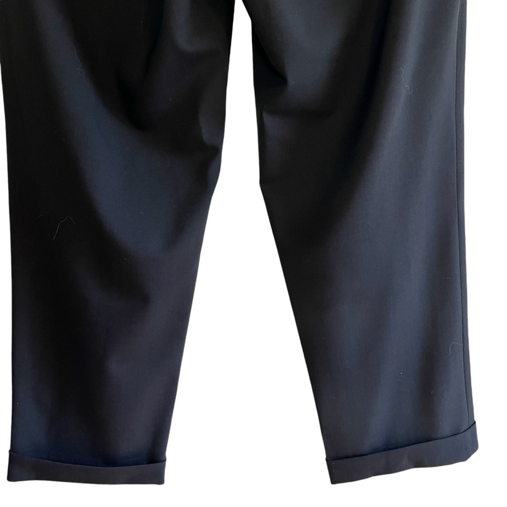 6397 wool cropped cuffed navy trousers size 4 excellent condition - Picture 10 of 15